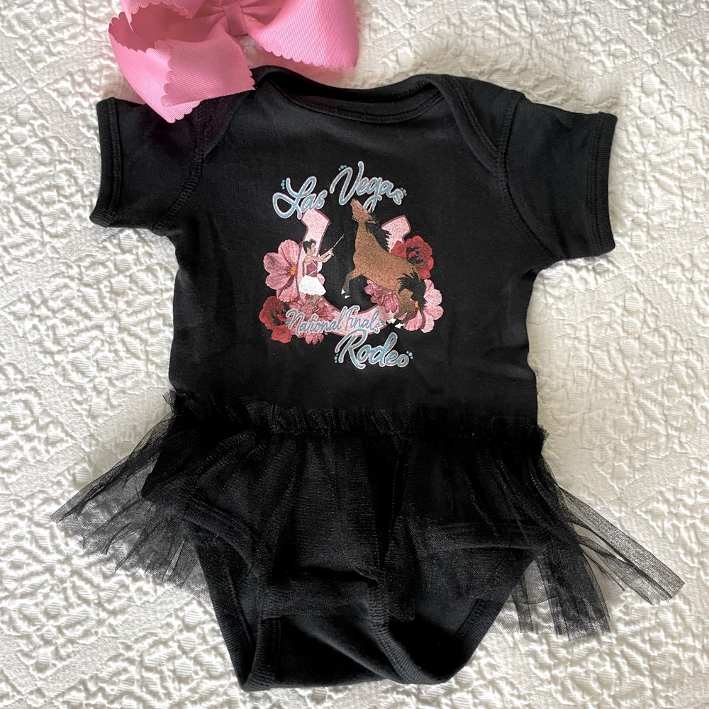 Black Tutu Rodeo Onesie, NWT by Rodeo Quincy
